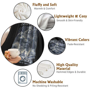 Navy Veteran Throw Blanket King Neptune Shellback Ancient Order Of The Deep TS11 Print Your Wear