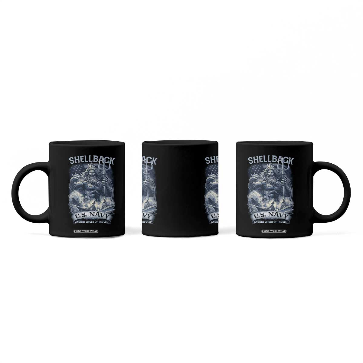 Navy Veteran Coffee Mug King Neptune Shellback Ancient Order Of The Deep TS11 Print Your Wear