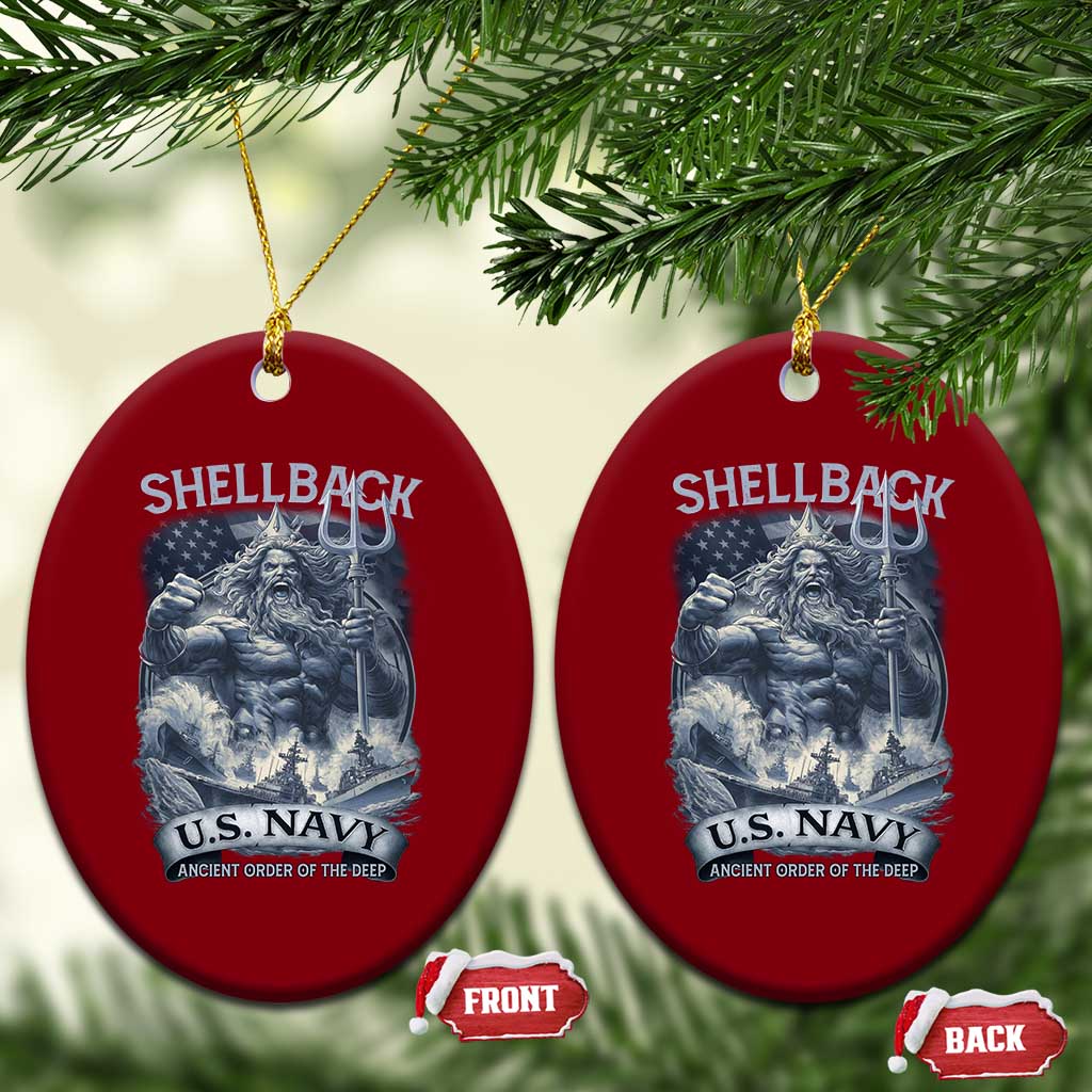 Navy Veteran Ceramic Ornament King Neptune Shellback Ancient Order Of The Deep TS11 Print Your Wear