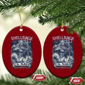 Navy Veteran Ceramic Ornament King Neptune Shellback Ancient Order Of The Deep TS11 Print Your Wear