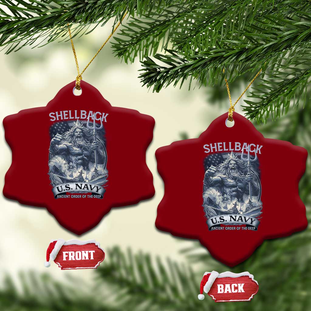 Navy Veteran Ceramic Ornament King Neptune Shellback Ancient Order Of The Deep TS11 Print Your Wear