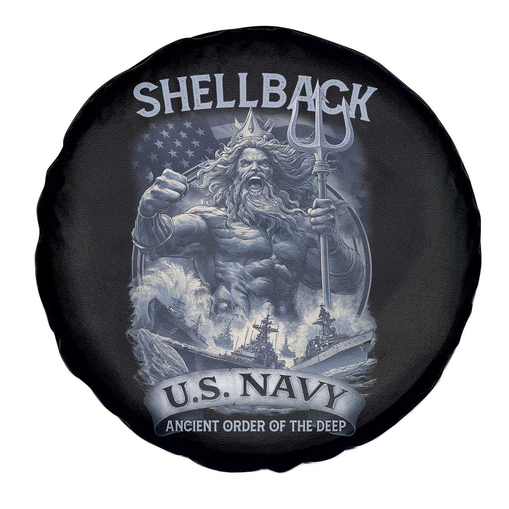 Navy Veteran Spare Tire Cover King Neptune Shellback Ancient Order Of The Deep TS11 Print Your Wear