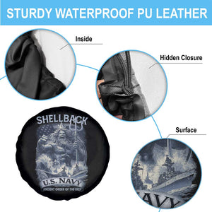 Navy Veteran Spare Tire Cover King Neptune Shellback Ancient Order Of The Deep TS11 Print Your Wear