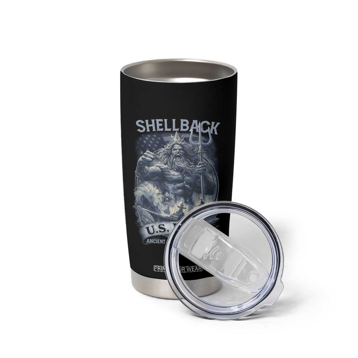 Navy Veteran Tumbler Cup King Neptune Shellback Ancient Order Of The Deep TS11 Print Your Wear