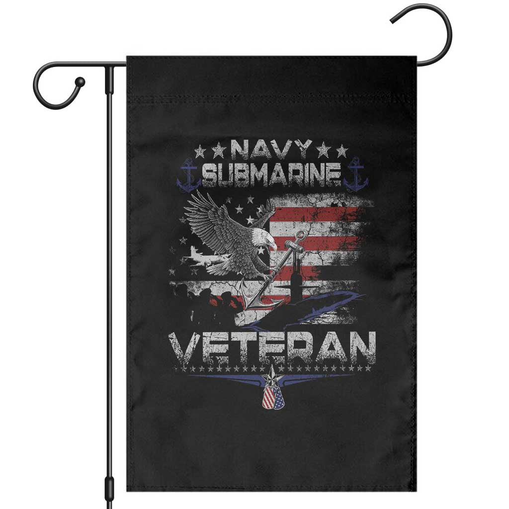 Navy Submarine Veteran Garden Flag Military Patriotic Vintage American Flag TS11 Black Print Your Wear