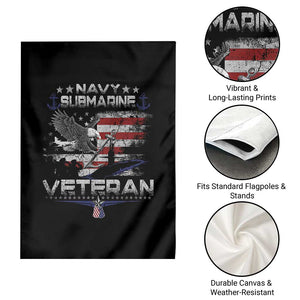 Navy Submarine Veteran Garden Flag Military Patriotic Vintage American Flag TS11 Print Your Wear