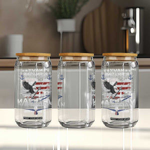 Navy Submarine Veteran Glass Can Military Patriotic Vintage American Flag TS11 Print Your Wear