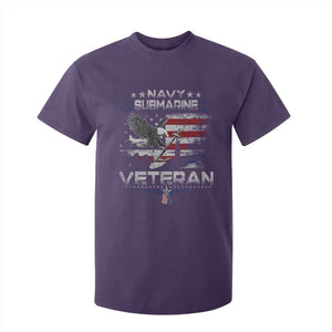 Navy Submarine Veteran T Shirt For Kid Military Patriotic Vintage American Flag TS11 Purple Print Your Wear