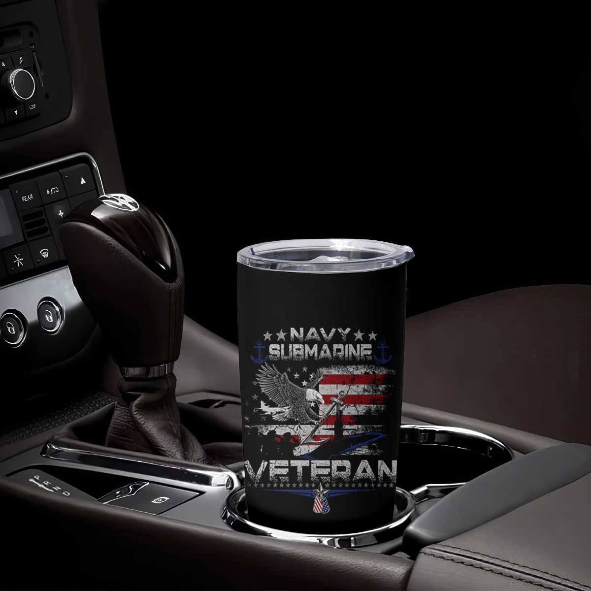 Navy Submarine Veteran Tumbler Cup Military Patriotic Vintage American Flag TS11 Print Your Wear
