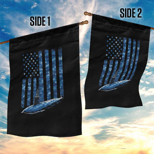 Patriotic Submarine Veteran Garden Flag Submariner Vintage Camo American Flag TS11 Print Your Wear