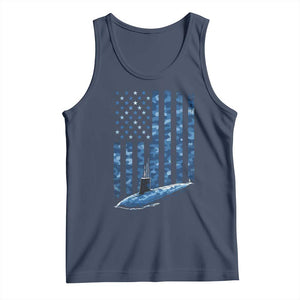Patriotic Submarine Veteran Tank Top Submariner Vintage Camo American Flag TS11 Navy Print Your Wear
