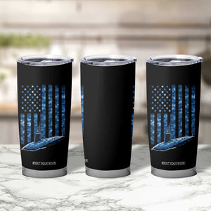 Patriotic Submarine Veteran Tumbler Cup Submariner Vintage Camo American Flag TS11 Print Your Wear