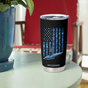 Patriotic Submarine Veteran Tumbler Cup Submariner Vintage Camo American Flag TS11 Print Your Wear