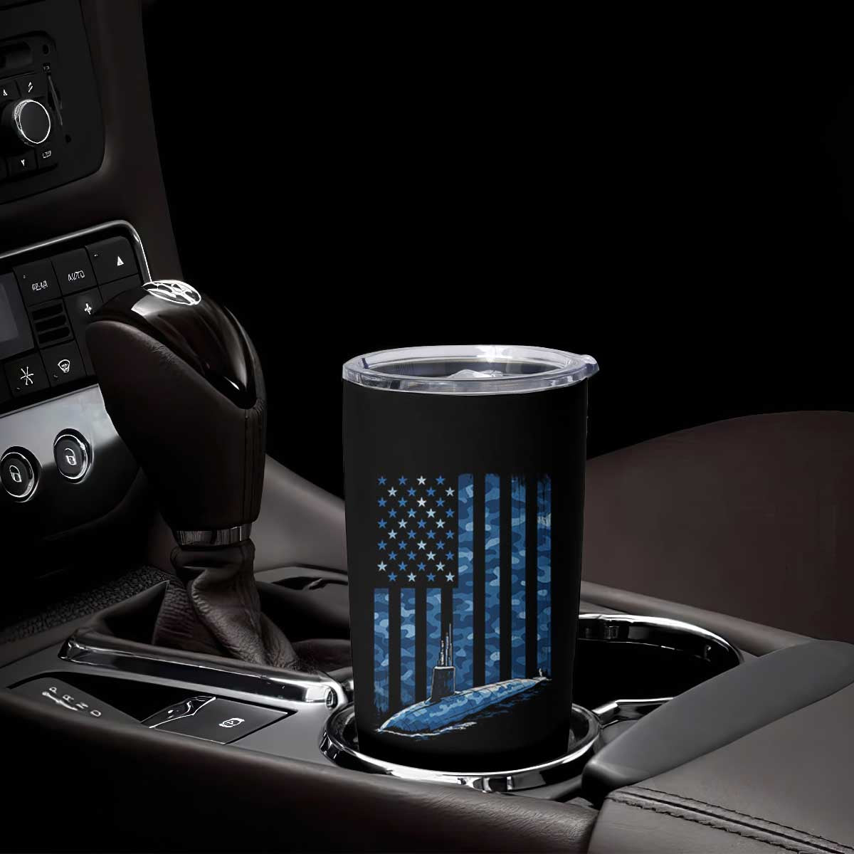 Patriotic Submarine Veteran Tumbler Cup Submariner Vintage Camo American Flag TS11 Print Your Wear