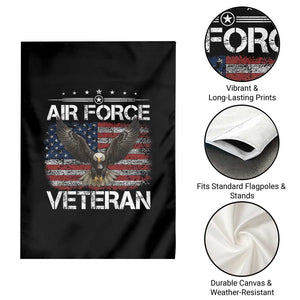 Air Force Veteran Garden Flag Bald Eagle Vintage American Flag TS11 Print Your Wear