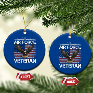 Air Force Veteran Ceramic Ornament Bald Eagle Vintage American Flag TS11 1pc Blue Print Your Wear