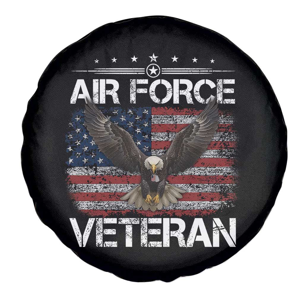 Air Force Veteran Spare Tire Cover Bald Eagle Vintage American Flag TS11 Print Your Wear