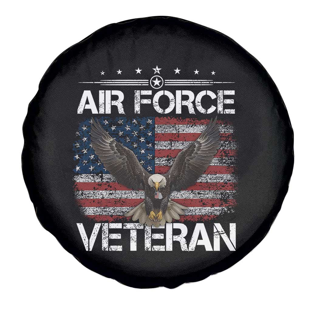 Air Force Veteran Spare Tire Cover Bald Eagle Vintage American Flag TS11 Print Your Wear