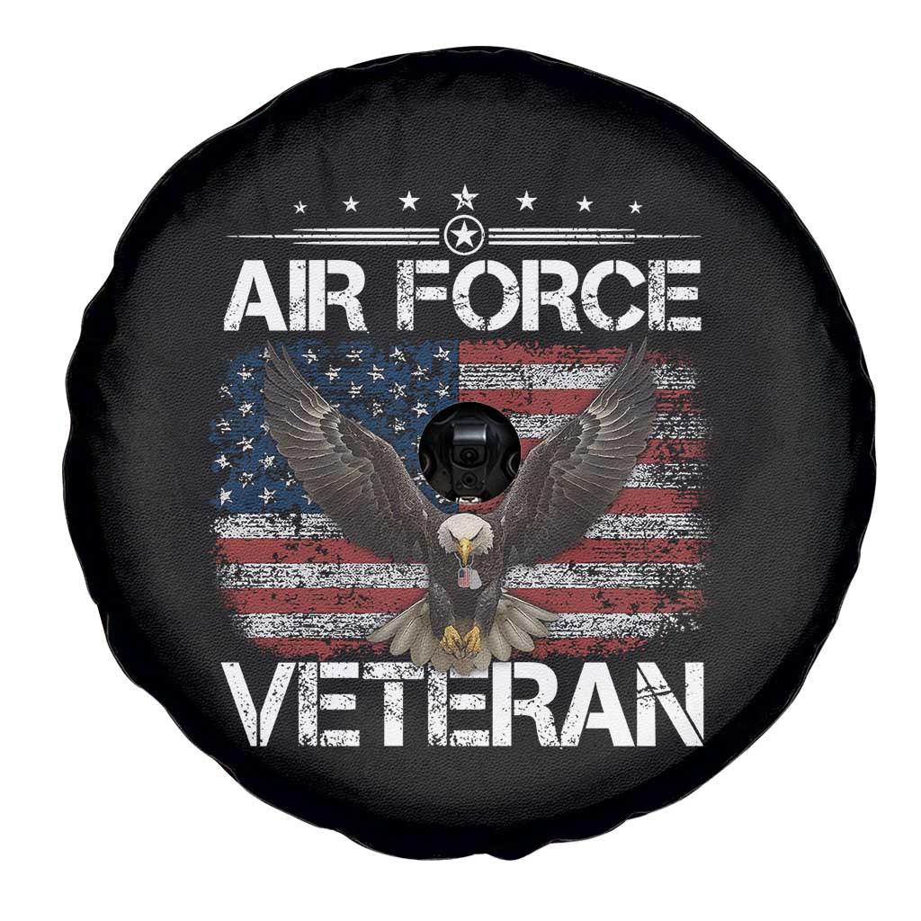 Air Force Veteran Spare Tire Cover Bald Eagle Vintage American Flag TS11 Print Your Wear