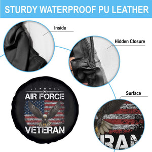 Air Force Veteran Spare Tire Cover Bald Eagle Vintage American Flag TS11 Print Your Wear
