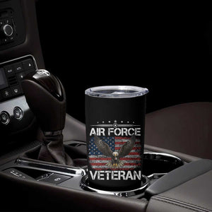 Air Force Veteran Tumbler Cup Bald Eagle Vintage American Flag TS11 Print Your Wear