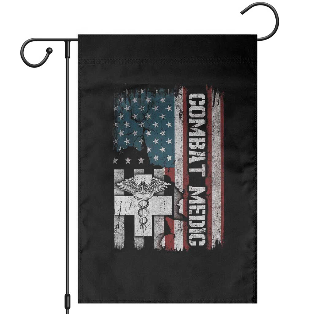 Combat Medic Soldier Garden Flag Medical Military American Flag TS11 Black Print Your Wear