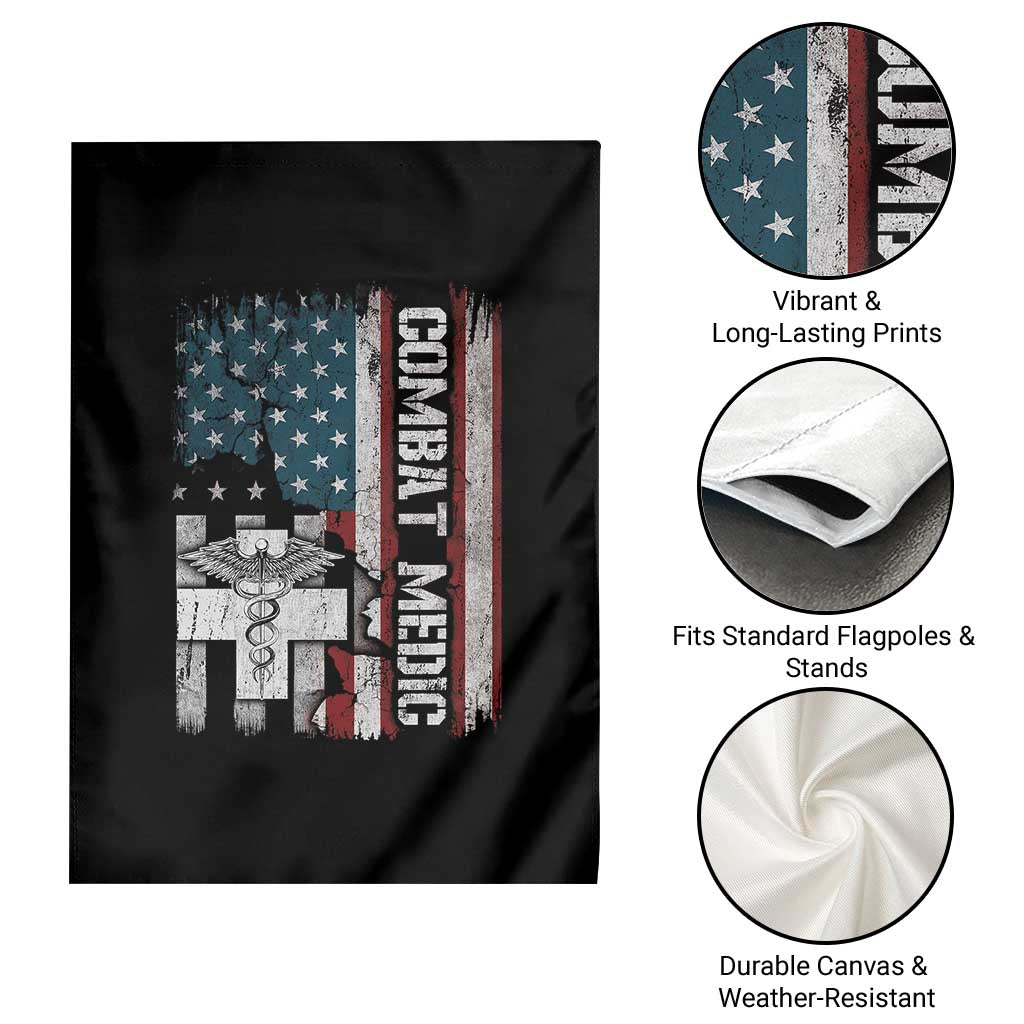 Combat Medic Soldier Garden Flag Medical Military American Flag TS11 Print Your Wear