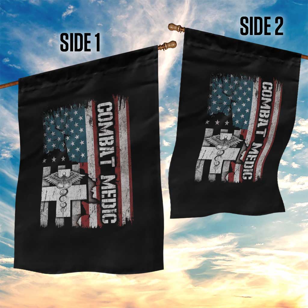 Combat Medic Soldier Garden Flag Medical Military American Flag TS11 Print Your Wear