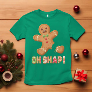 Funny Christmas Gingerbread T Shirt Oh Snap Cookie Baking TS11 Irish Green Print Your Wear