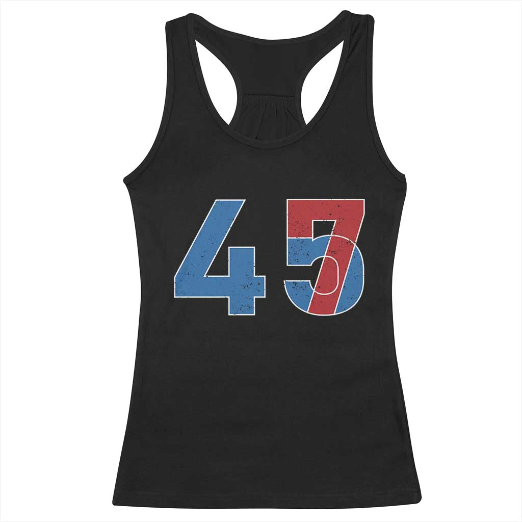 Trump Won 45 47 Racerback Tank Top The 47th US President 2024 USA Election TS11 Black Print Your Wear
