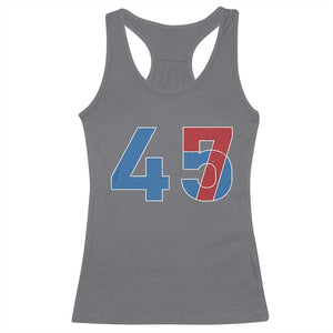 Trump Won 45 47 Racerback Tank Top The 47th US President 2024 USA Election TS11 Charcoal Print Your Wear