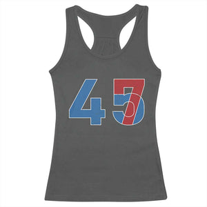 Trump Won 45 47 Racerback Tank Top The 47th US President 2024 USA Election TS11 Dark Heather Print Your Wear