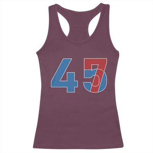 Trump Won 45 47 Racerback Tank Top The 47th US President 2024 USA Election TS11 Maroon Print Your Wear