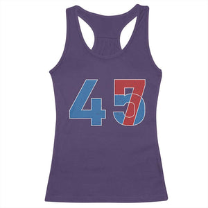 Trump Won 45 47 Racerback Tank Top The 47th US President 2024 USA Election TS11 Purple Print Your Wear
