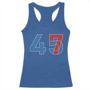 Trump Won 45 47 Racerback Tank Top The 47th US President 2024 USA Election TS11 Royal Blue Print Your Wear
