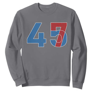 Trump Won 45 47 Sweatshirt The 47th US President 2024 USA Election TS11 Charcoal Print Your Wear