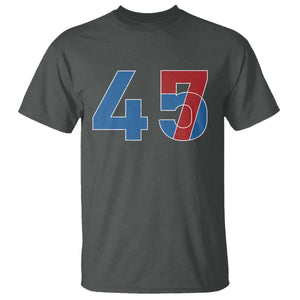 Trump Won 45 47 T Shirt The 47th US President 2024 USA Election TS11 Dark Heather Print Your Wear
