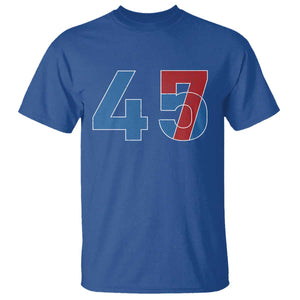 Trump Won 45 47 T Shirt The 47th US President 2024 USA Election TS11 Royal Blue Print Your Wear