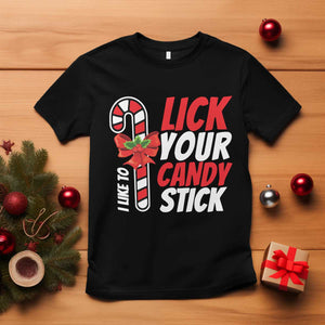 Funny Christmas T Shirt I Like To Lick Your Candy Stick TS11 Black Print Your Wear