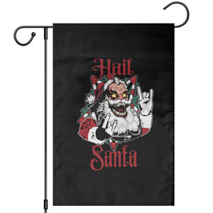 Hail Santa Heavy Metal Christmas Garden Flag Krampus Xmas Rock & Roll TS11 Black Print Your Wear