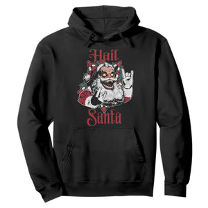 Hail Santa Heavy Metal Christmas Hoodie Krampus Xmas Rock & Roll TS11 Black Print Your Wear