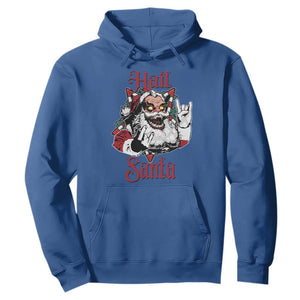Hail Santa Heavy Metal Christmas Hoodie Krampus Xmas Rock & Roll TS11 Royal Blue Print Your Wear