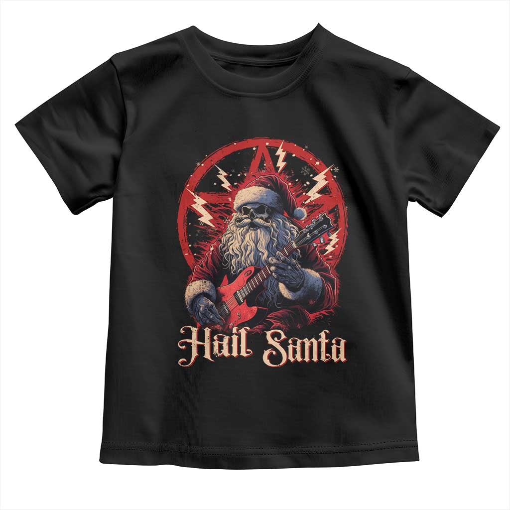 Funny Christmas Hail Santa Baby Shirt Sleigher Heavy Metal Xmas TS11 Black Print Your Wear