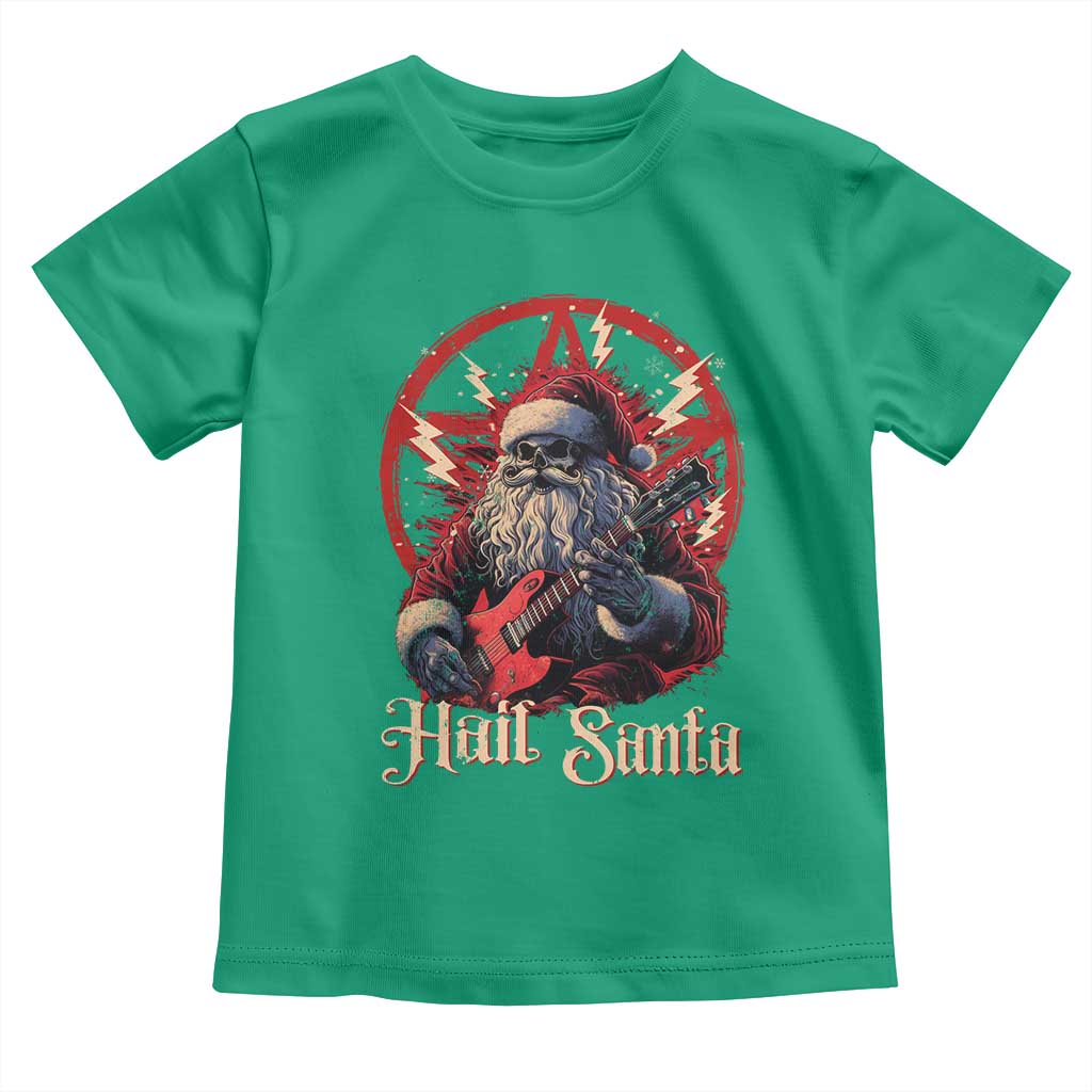 Funny Christmas Hail Santa Baby Shirt Sleigher Heavy Metal Xmas TS11 Irish Green Print Your Wear