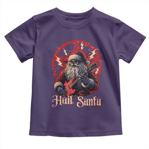 Funny Christmas Hail Santa Baby Shirt Sleigher Heavy Metal Xmas TS11 Purple Print Your Wear