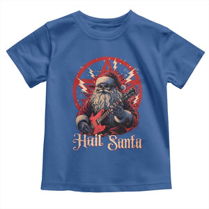 Funny Christmas Hail Santa Baby Shirt Sleigher Heavy Metal Xmas TS11 Royal Blue Print Your Wear