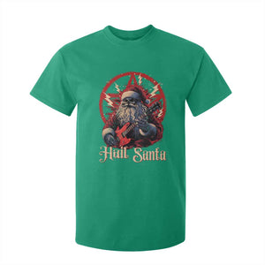 Funny Christmas Hail Santa T Shirt For Kid Sleigher Heavy Metal Xmas TS11 Irish Green Print Your Wear