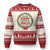 Funny Weed Xmas Ugly Christmas Sweater Tis The Season To Be Jolly Xmas Wreath TS11 Red Print Your Wear