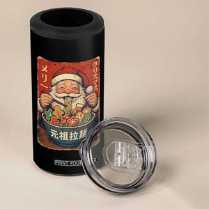 Santa Eating Ramen Noodles Japanese Christmas 4 in 1 Can Cooler Tumbler TS11 Print Your Wear
