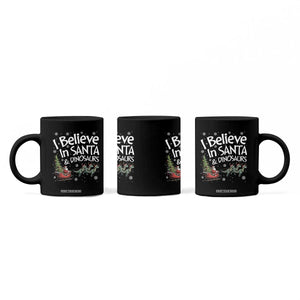 Funny Christmas Dino Coffee Mug I Believe In Santa And Dinosaur TS11 Print Your Wear
